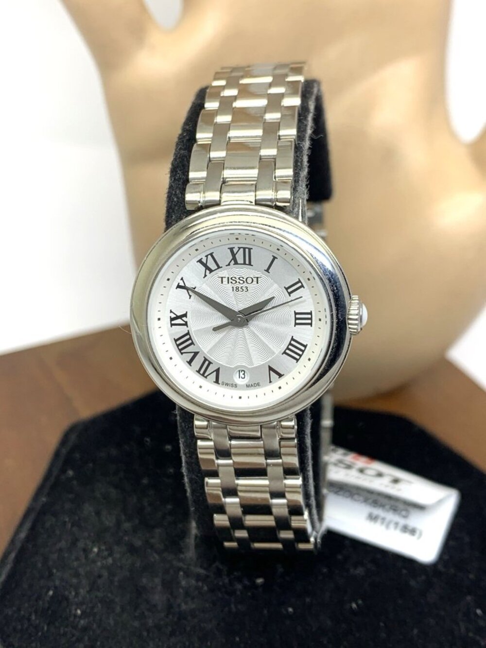 Tissot Women's Watch Swiss Quartz Roman Silver 26mm T1260101101300 Bellissima